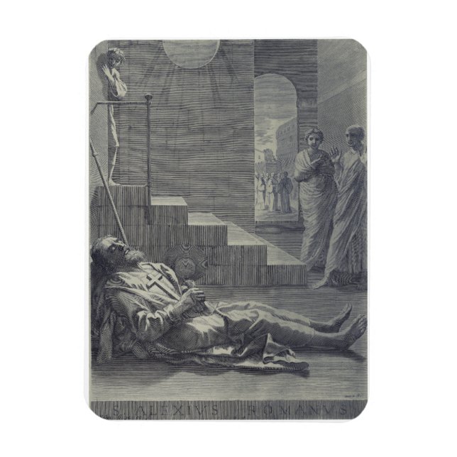 Saint Alexius of Rome Sacred Humility Art Magnet (Vertical)