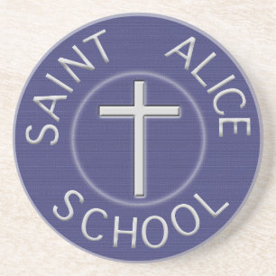 Saint Alice School Traditional Patch Coaster