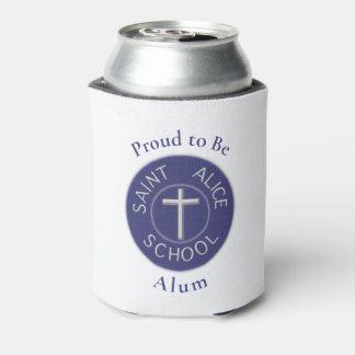 Saint Alice Traditional Patch Proud to Be Alum Can Cooler