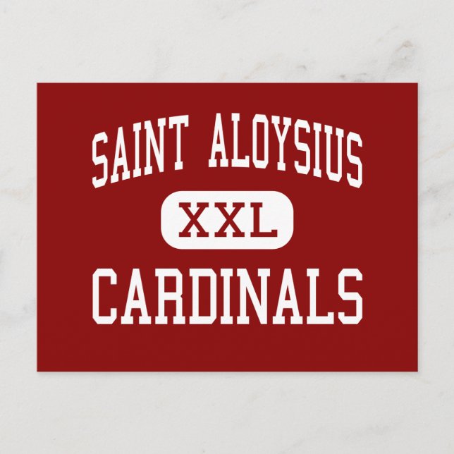 Saint Aloysius - Cardinals - High - Jersey City Postcard (Front)