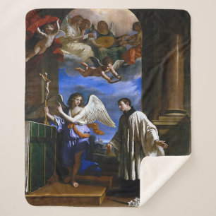 Saint Aloysius de Gonzaga Sherpa Blanket