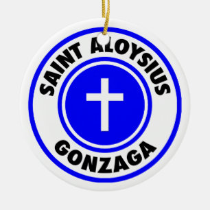 Saint Aloysius Gonzaga Ceramic Tree Decoration