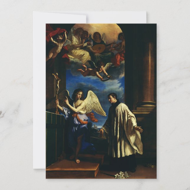 Saint Aloysius Gonzaga Patron of Youth and Purity Invitation (Front)
