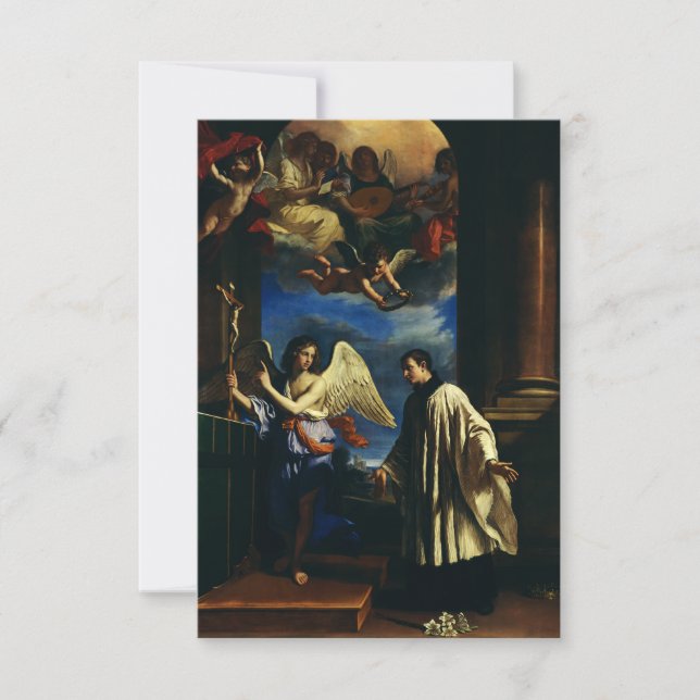 Saint Aloysius Gonzaga Patron of Youth and Purity Thank You Card (Front)