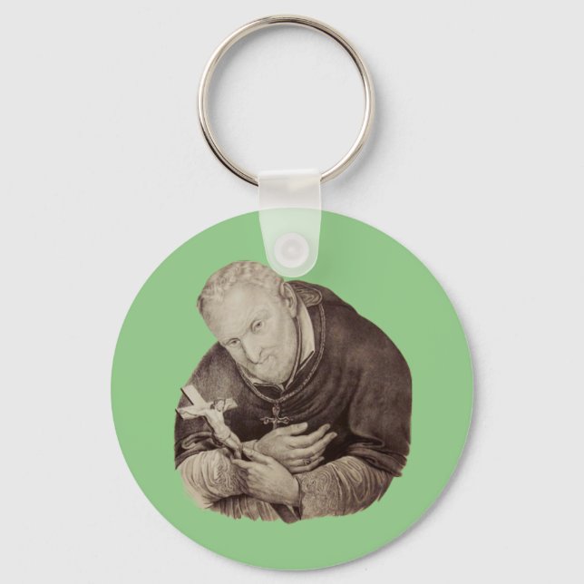 Saint Alphonsus Liguori Apostle of the Abandoned  Key Ring (Front)