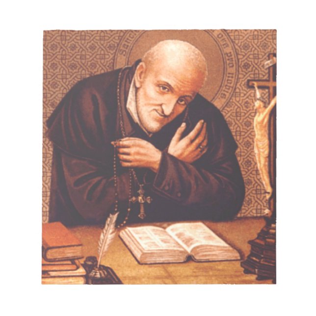 Saint Alphonsus Liguori Bishop Moral Theologian Notepad (Front)