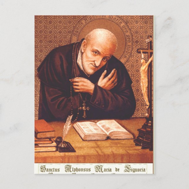 Saint Alphonsus Liguori Bishop Moral Theologian Postcard (Front)