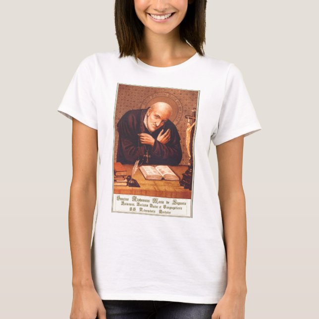 Saint Alphonsus Liguori Bishop Moral Theologian T-Shirt (Front)