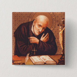 Saint Alphonsus Liguori The Doctor of Mercy Art 15 Cm Square Badge