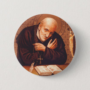 Saint Alphonsus Liguori The Doctor of Mercy Art 6 Cm Round Badge