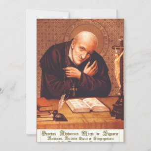 Saint Alphonsus Liguori The Doctor of Mercy Art Invitation