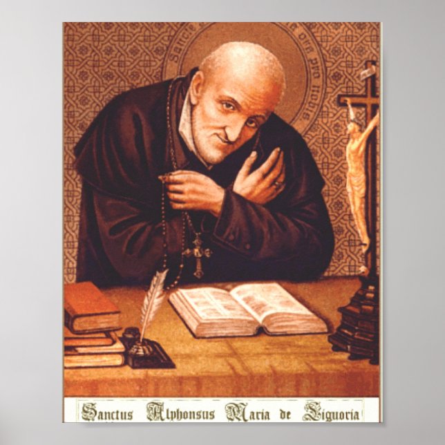 Saint Alphonsus Liguori The Doctor of Mercy Art Poster (Front)
