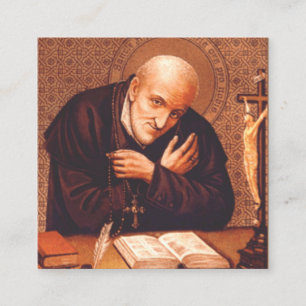 Saint Alphonsus Liguori The Doctor of Mercy Art Square Business Card