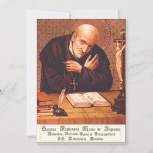 Saint Alphonsus Liguori The Doctor of Mercy Art Thank You Card