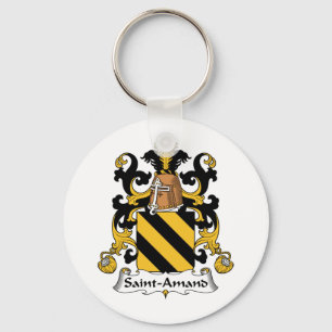 Saint-Amand Family Crest Key Ring