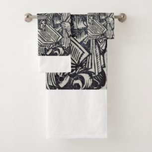 Saint Amandus Founder and Missionary Art Bath Towel Set