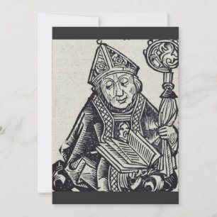 Saint Amandus Founder and Missionary Art Invitation