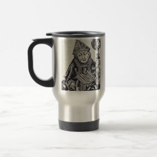 Saint Amandus Founder and Missionary Art Travel Mug