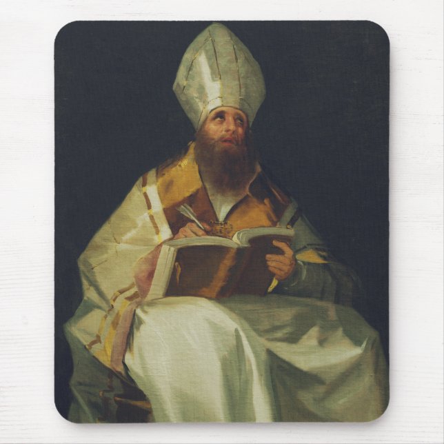 Saint Ambrose by Francisco de Goya Mouse Mat (Front)