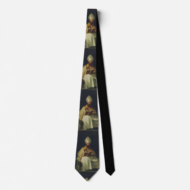 Saint Ambrose by Francisco de Goya Tie (Front)