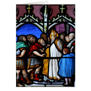Saint Ambrose confronts Emperor Theodosius