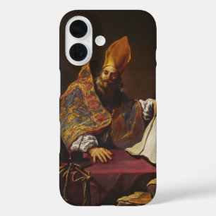 Saint Ambrose Father of the Catholic Church iPhone 16 Case