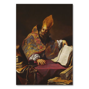 Saint Ambrose Father of the Catholic Church Table Number