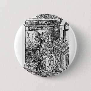 Saint Ambrose of Milan 6 Cm Round Badge