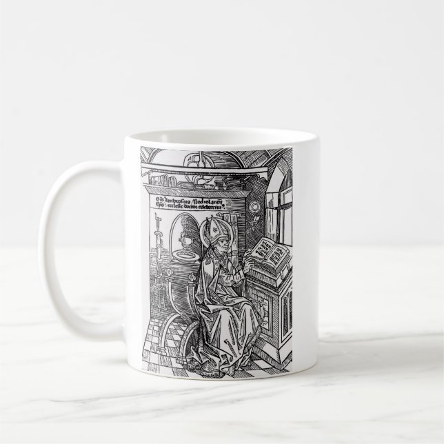 Saint Ambrose of Milan Coffee Mug (Left)