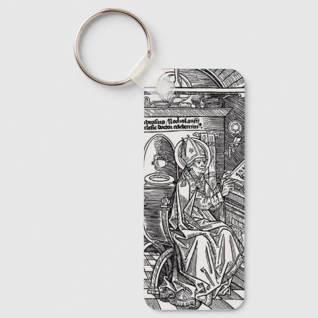 Saint Ambrose of Milan Key Ring (Front)