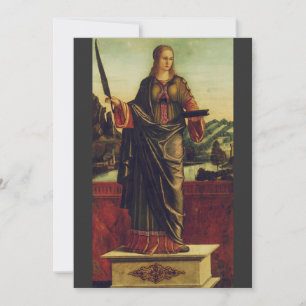 Saint Anastasia of Rome Premium Art Holiday Card