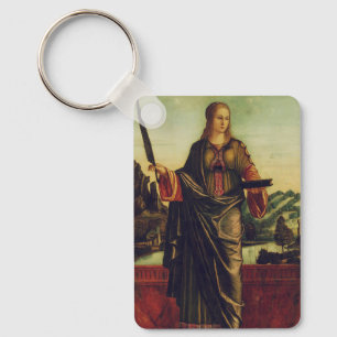 Saint Anastasia of Rome Premium Art Key Ring