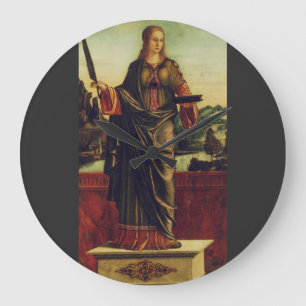 Saint Anastasia of Rome Premium Art Large Clock