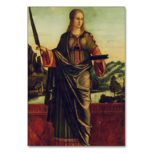 Saint Anastasia of Rome Premium Art Table Number