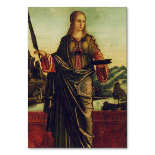 Saint Anastasia of Rome Premium Art Table Number