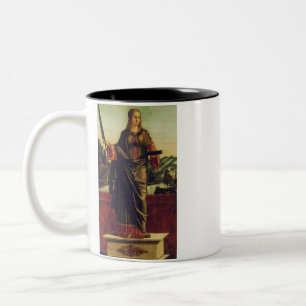 Saint Anastasia of Rome Premium Art Two-Tone Coffee Mug