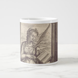 Saint Anastasia the Deliverer Black & White Art Large Coffee Mug