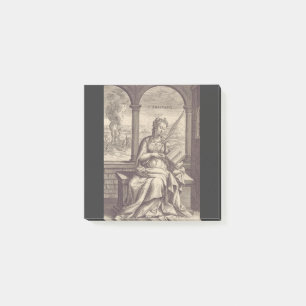 Saint Anastasia the Deliverer Black & White Art  Post-it Notes