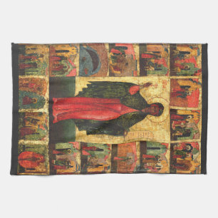 Saint Anastasia the Deliverer Byzantine Art Tea Towel
