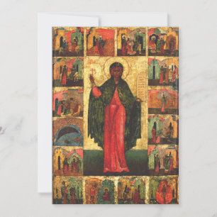 Saint Anastasia the Deliverer Byzantine Art Thank You Card
