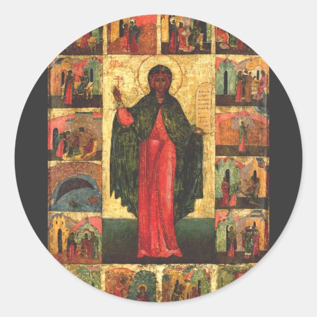 Saint Anastasia Virgin and martyr Classic Round Sticker (Front)