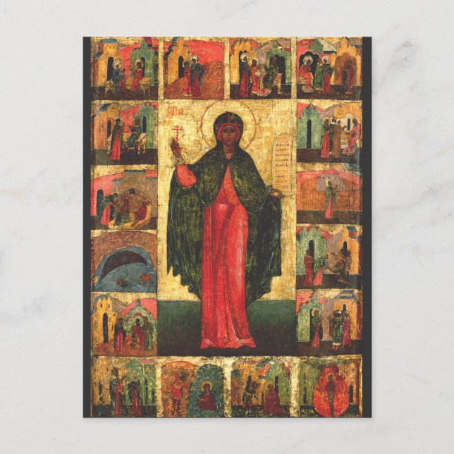 Saint Anastasia Virgin and martyr Postcard (Front)