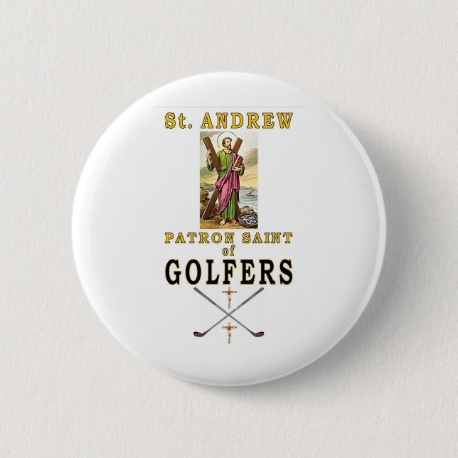 SAINT ANDREW 6 CM ROUND BADGE (Front)