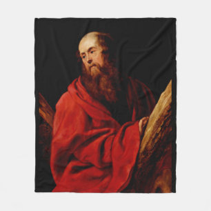 Saint Andrew by Peter Paul Rubens Baroque Apostle Fleece Blanket