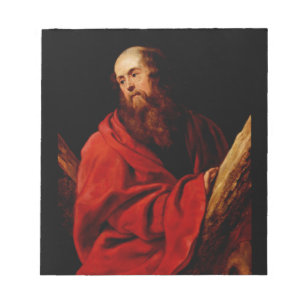 Saint Andrew by Peter Paul Rubens Baroque Apostle Notepad