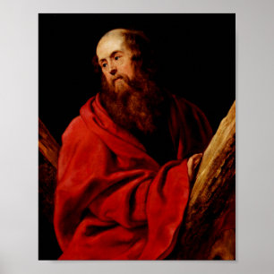 Saint Andrew by Peter Paul Rubens Baroque Apostle Poster