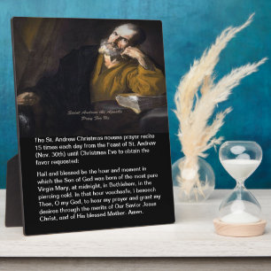 Saint Andrew Christmas Novena Plaque