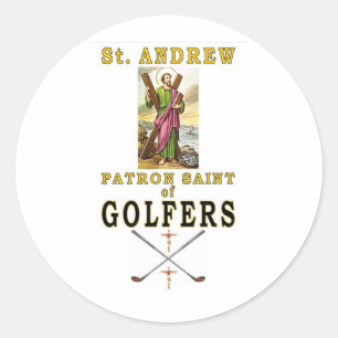 SAINT ANDREW CLASSIC ROUND STICKER