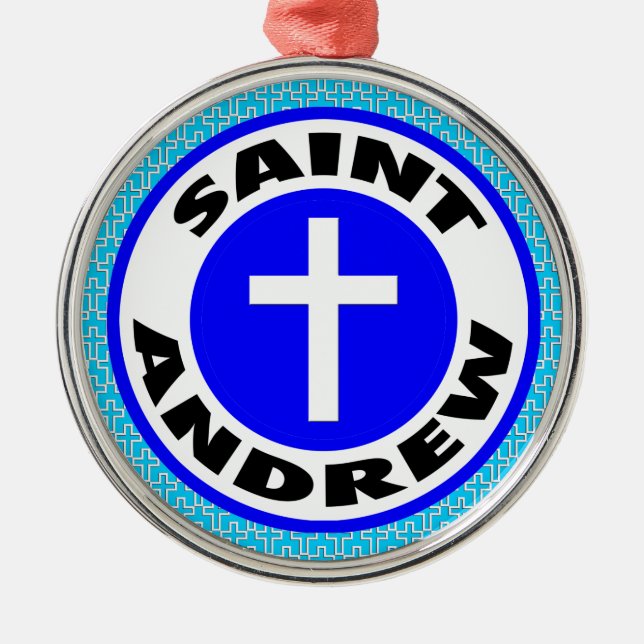 Saint Andrew Metal Tree Decoration (Front)