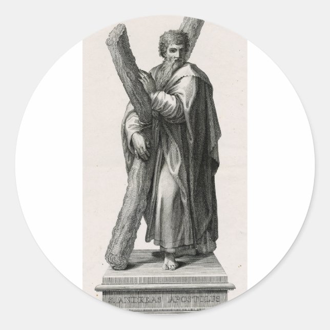 Saint Andrew the Apostle First‑Called Disciple Classic Round Sticker (Front)